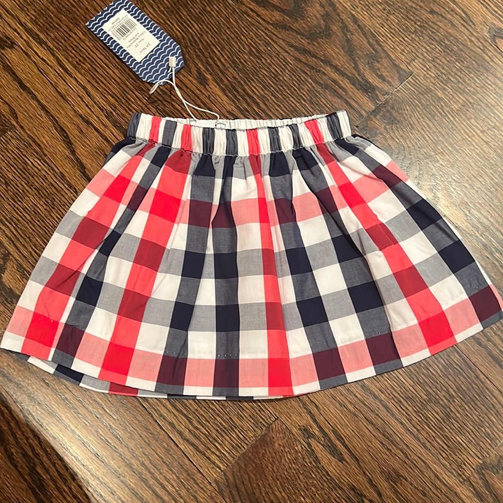 Classic Prep (CPC) Jill navy, white and red preppy plaid skirt
Size 2T
